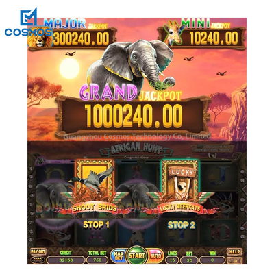 Slot Casino Game Board African Hunt Link Standalone Vertical Screen 110V