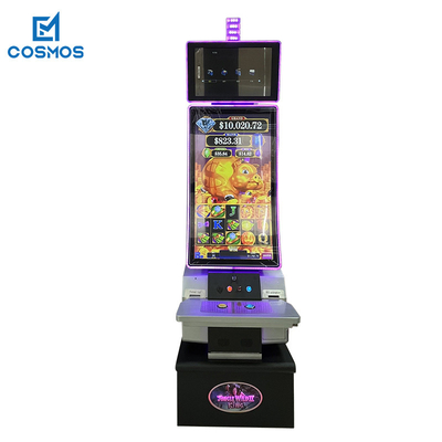 J Type Curved Vertical Slot Casino Machine 110V 43inch+23.6inch
