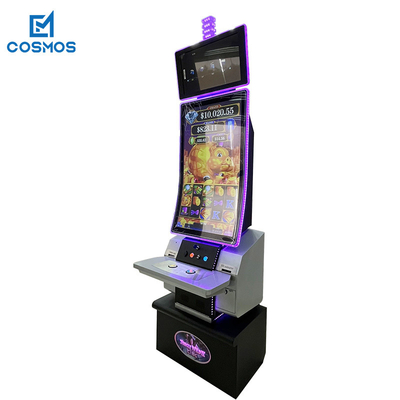J Type Curved Vertical Slot Casino Machine 110V 43inch+23.6inch