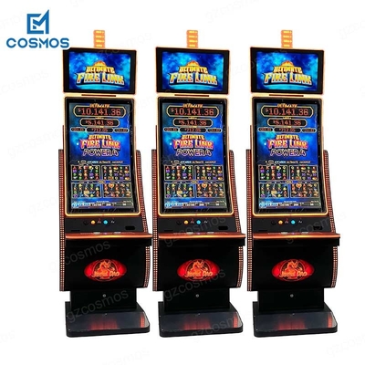 110V 43 Inch Curved Screen Electronic Video Slot Game Machine Chassis Black Color