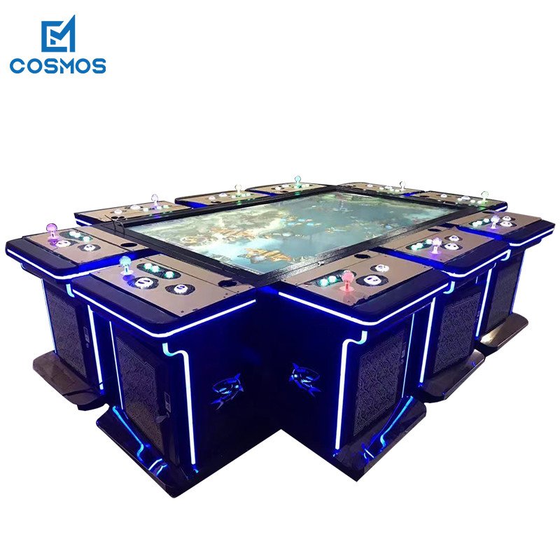 98 Inch 10 Players Fish Game Machine Coin Pusher Multi Language