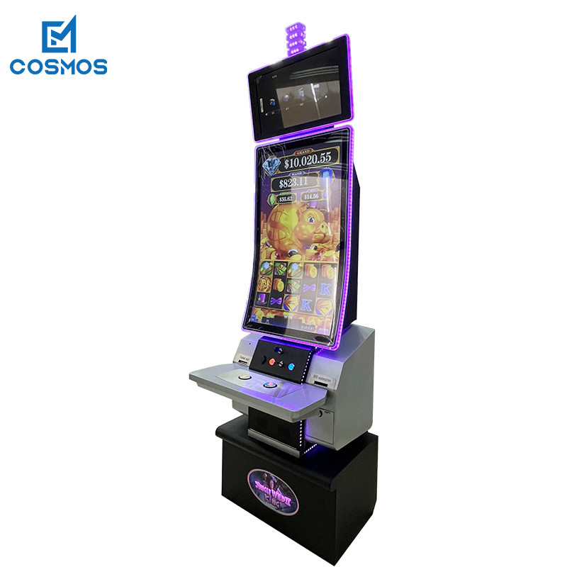 J Type Curved Vertical Slot Casino Machine 110V 43inch+23.6inch